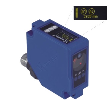 Sensor láser de alto rango con salida analógica. Rangos disponibles en 3m, 6m, 10m y 100mm con respuesta media de 100Hz.