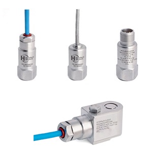 Acelerómetro ATEX salida axial o radial en conector o cable. Sensibilidad desde 10 a 500mV/g, hasta 15kHz. Diferentes certificaciones EX.